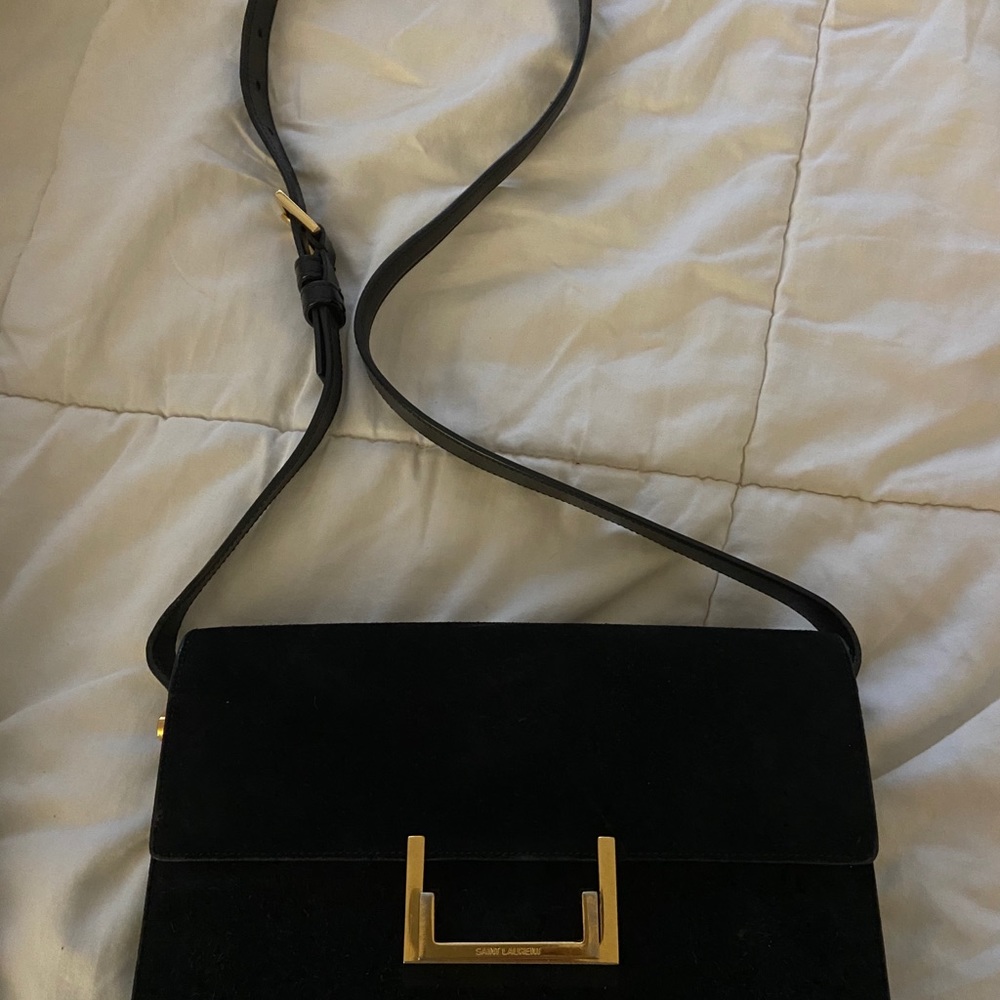 Saint Laurent suede bag
